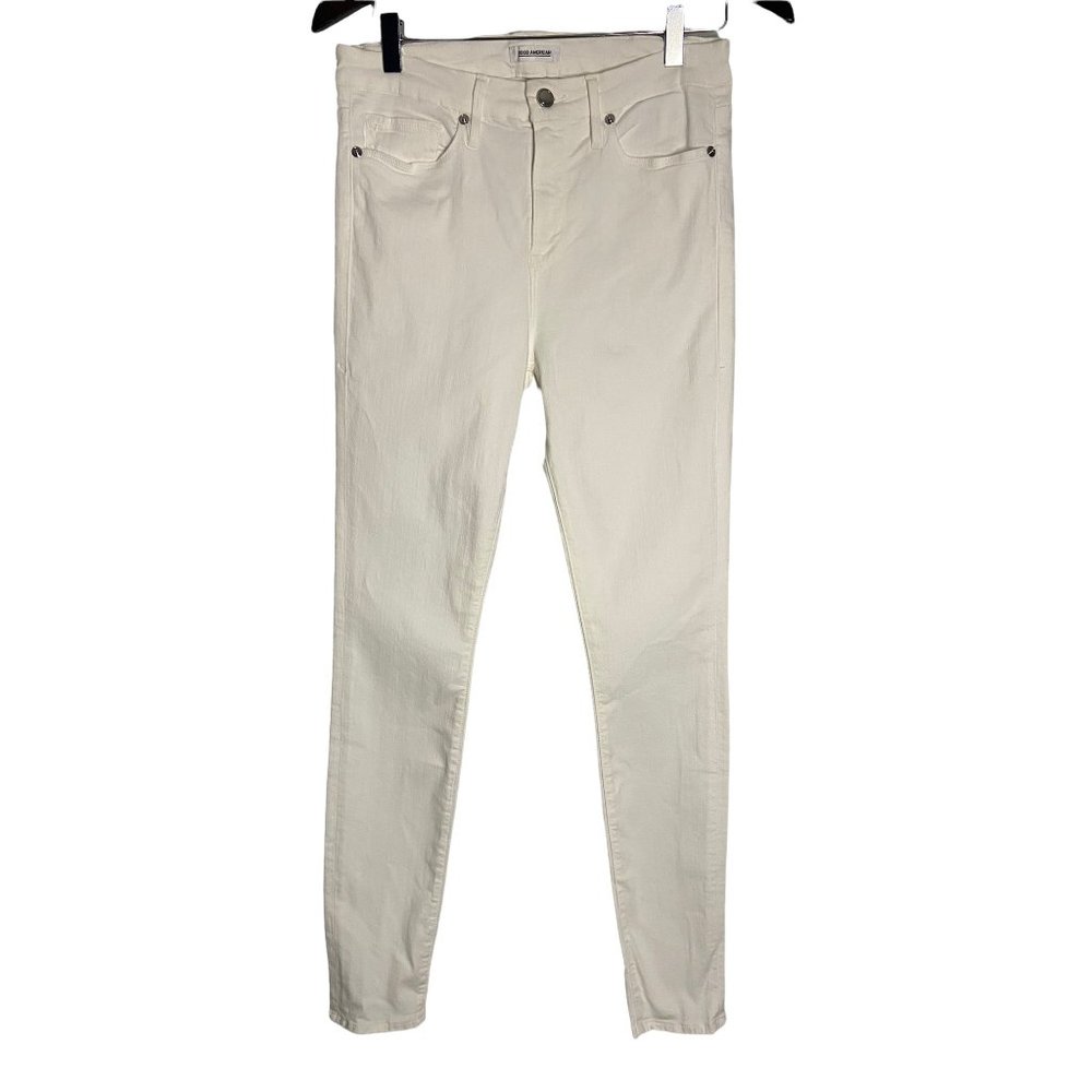 Good American Good Legs White High Rise Skinny Jeans-sz 30